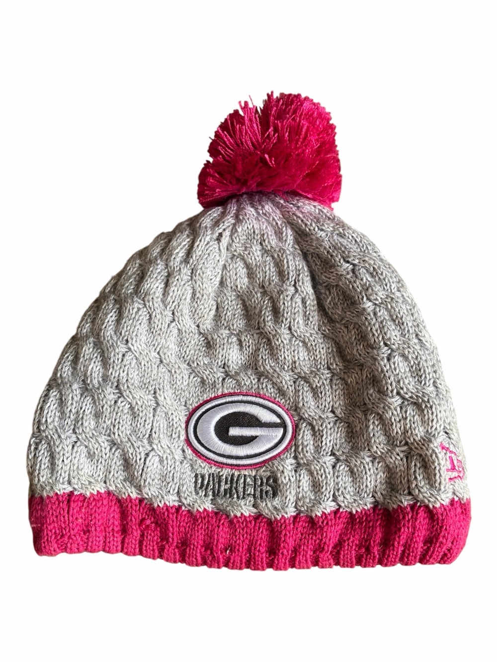 😎 GreenBay Packers fleece lined knit beanie hat Pink collection women’s